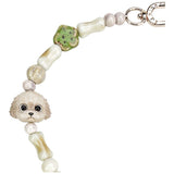 Nimmy Big Eye Cute Pet Teddy Mobile Phone Chain Bag Charm Ceramic Bracelet Brown - N-XDY-SL-014