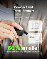 Belkin Boost Charge 45W USB C UK Wall Charger with USB C to C Cable Black - WCA013my1MBK-B6