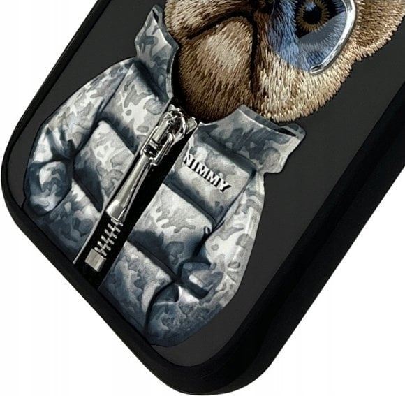 Nimmy Cool & Cute 2.0 Dog Case for iPhone 16 Pro 6.3" Black - N-KM-iP16-Pro-01