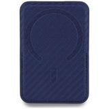 BMW M Carbon Metal Logo Magnetic Card Holder with Stand Navy Blue - BMOWMCS26PCILV