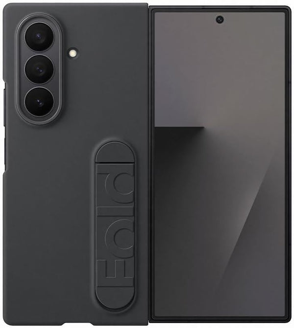 Samsung Galaxy Z Fold 7 8.0" Silicone Grip Case with Stand Black - EF-MF966CBEGWW