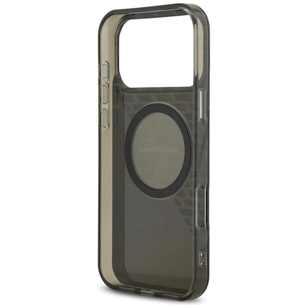 AMG Double Layer Transparent Smocked Case with MagSafe for iPhone 17 Pro Max 6.9" Black - AMHMP17X24HTRDK