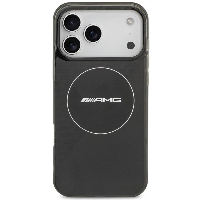 AMG Double Layer Transparent Smocked Case with MagSafe for iPhone 17 Pro Max 6.9" Black - AMHMP17X24HTRDK