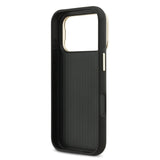 Guess PU Grained 4G Logo Stand Camera Frame Case for iPhone 17 Pro 6.3" Black - GUHCP17LPCS4GSK