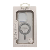 Guess IML Rhinestones Case with MagSafe for iPhone 16 Pro 6.3" Clear - GUHMP16LPFTDTEH