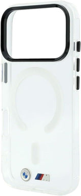 BMW M IML Glossy Metal Logo Trims Case with MagSafe for iPhone 17/18 Pro 6.3" Clear - BMHMP18L26HTGMILH