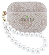Guess 4G Classic Logo Case with Pearl Strap for Airpods Pro 3 Pink - GUAP3P4E4PSP