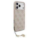 Guess 4G Charms Case for iPhone 17 Pro Max 6.9" Tone on Tone Pink - GUHMP17XGF4GCP
