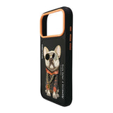 Nimmy Glasses Cool Dog Case with MagSafe for iPhone 17 Pro Max 6.9" Black Orange - N-YJ-IP17-PRO-MAX-01