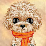 Nimmy Big Eye Cute Pet Poodle Dog Case with MagSafe for iPhone 17 Pro Max 6.9" Brown Orange - N-XDY-IP17-PRO-MAX-04