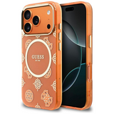 Guess IML Peony Dot Case with MagSafe for iPhone 17 Pro 6.3" Orange - GUHMP17L5HPOEDO