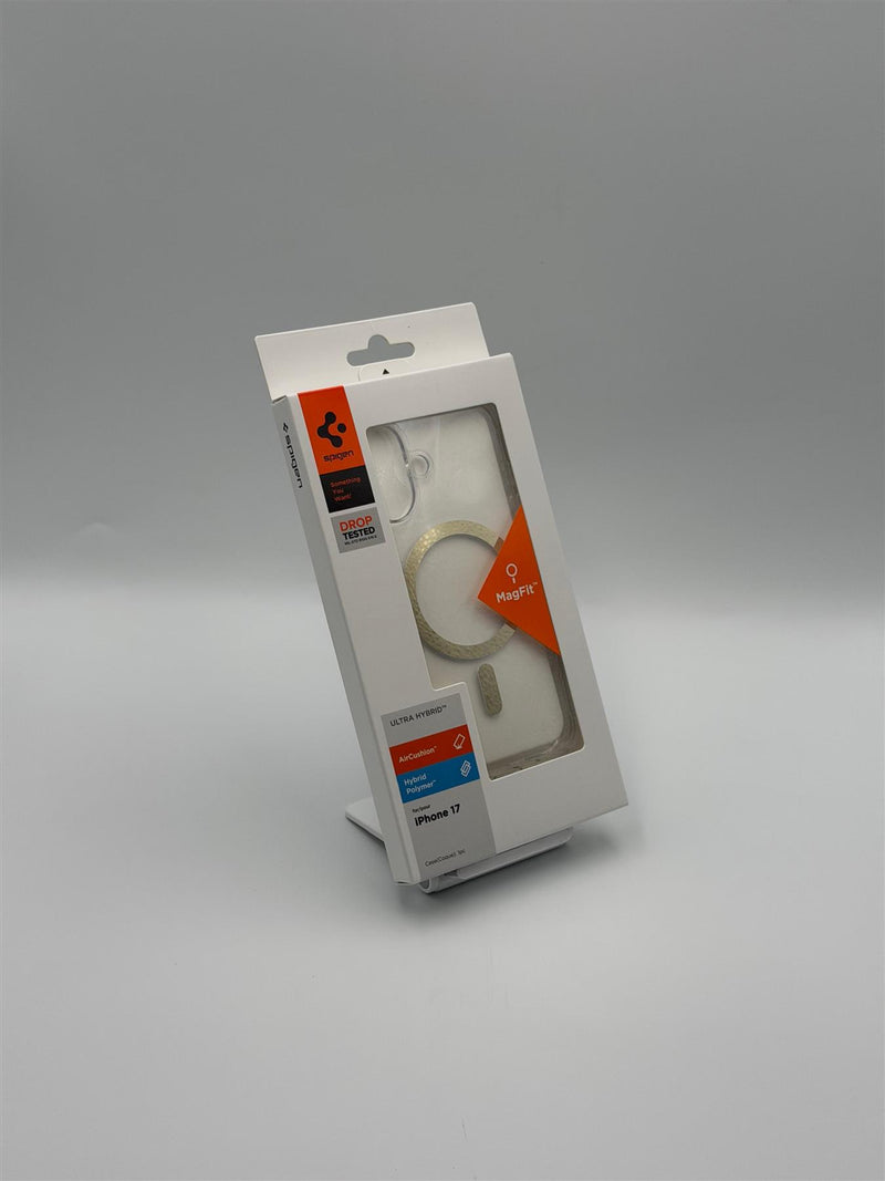 Spigen Ultra Hybrid MagSafe Case for iPhone 17 6.3" Clear/Gold - ACS10382
