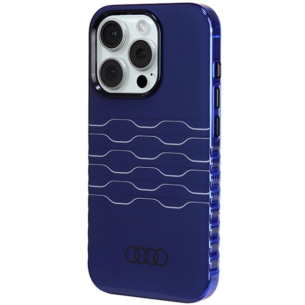 Audi IML Hard Case with MagSafe for iPhone 15 Pro 6.1" Blue - AU-IMLMIP15P-A6/D3-BE