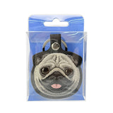 Nimmy Big Eye Cute Pet Pug Dog Face Airtag Keychain Black - N-XDY-YSK-09-A