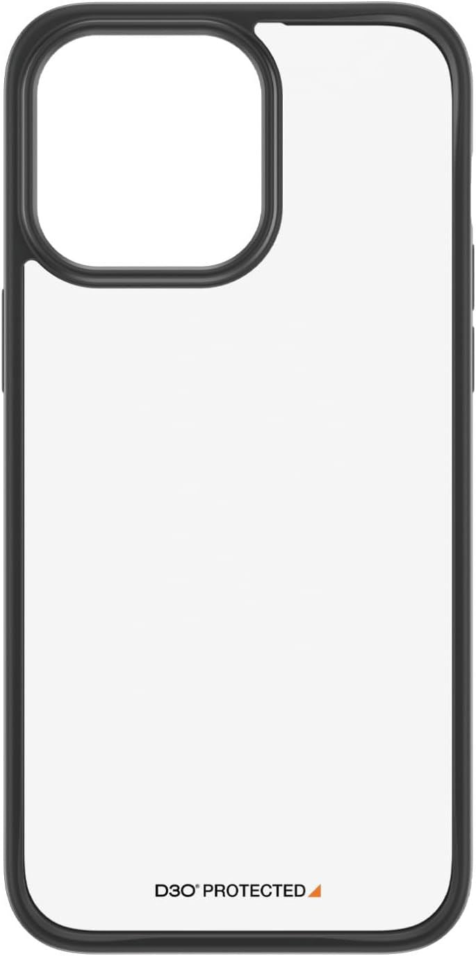Panzer Glass Military Grade Standard Clear Case for iPhone 15 Pro Max 6.7" Black Edition - 1179