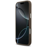 Guess 4G Triangle Logo Case with MagSafe for iPhone 17 Pro Max 6.9" Brown - GUHMP17XP4TSRCMW