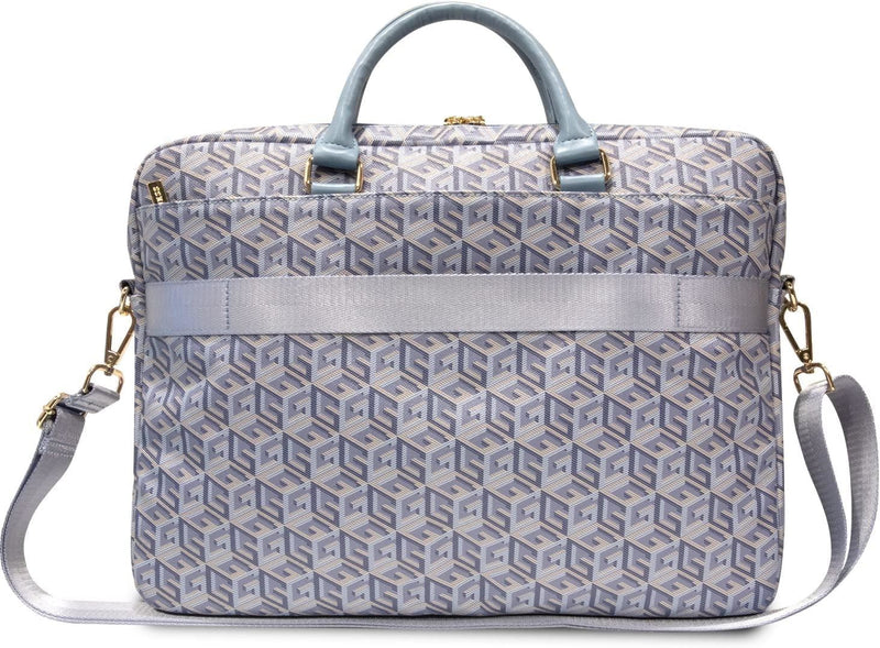 Guess Gcube Stripes Bag for 16" Laptop Blue - GUCB15HGCFSEB