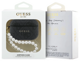 Guess 4G Classic Logo Case with Pearl Strap for Airpods Pro 3 Black - GUAP3P4E4PSK