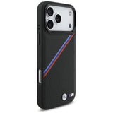 BMW M Tricolor Metal Logo Case with MagSafe for iPhone 17 Pro Max 6.9" Black - BMHMP17X25PCSPEK