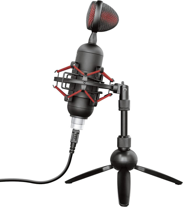 Trust GXT 244 Buzz USB Streaming Microphone with Tripod Stand Black - 23466