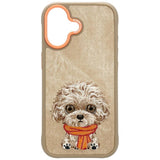 Nimmy Big Eye Cute Pet Poodle Dog Case with MagSafe for iPhone 17 6.3" Brown Orange - N-XDY-IP17-04