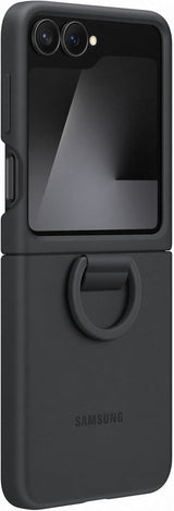 Samsung Galaxy Z Flip 6/7 FE 6.7" Silicone Case with Ring Black - EF-PF741TBEGWW