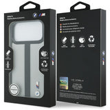 BMW M Perforated Stripe Logo Case with MagSafe for iPhone 17 Pro Max 6.9" Grey - BMHMP17X25PCPSGK