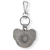 Nimmy Big Eye Cute Pet Yorkie Dog Face Airtag Keychain Grey - N-XDY-YSK-027