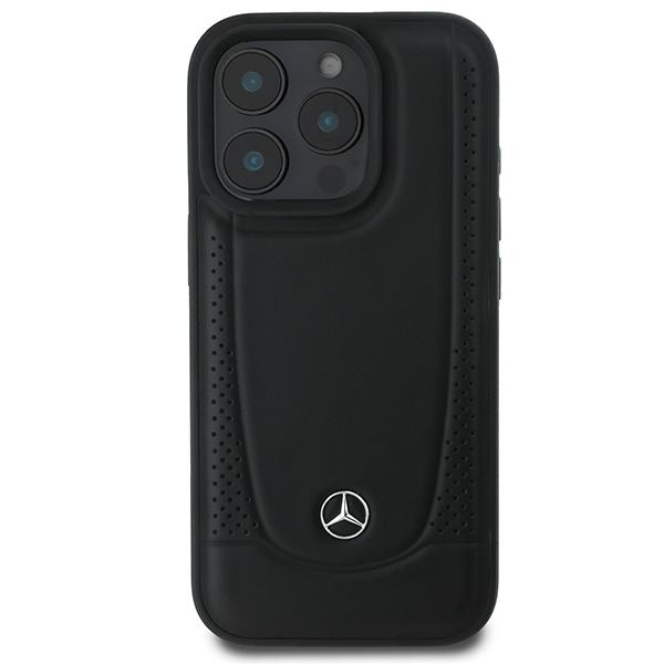 Mercedes Leather Urban Case for iPhone 16 Pro Max 6.9" Black - MEHCP16XARMBK