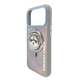 Nimmy Big Eye Cute Pet Yorkie Dog Face Case with Detachable MagSafe Grip for iPhone 17 Pro 6.3" Grey Blue - N-XDY-CXZJZH-IP17-PRO-027