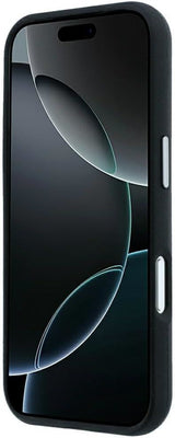 Mercedes Leather Semi Wrap Iconic Line Case with MagSafe for iPhone 17/18 Pro Max 6.9" Black - MEHMP18X25PFWSTK