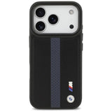 BMW M Perforated Stripe Logo Case with MagSafe for iPhone 17 Pro 6.3" Blue - BMHMP17L25PCPSKB