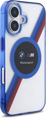 BMW Motorsport IML Circle Case with MagSafe for iPhone 16 6.1" Clear - BMHMP16S23HTPUT