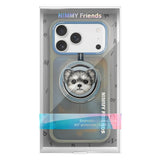 Nimmy Big Eye Cute Pet Yorkie Dog Face Case with Detachable MagSafe Grip for iPhone 17 Pro 6.3" Grey Blue - N-XDY-CXZJZH-IP17-PRO-027