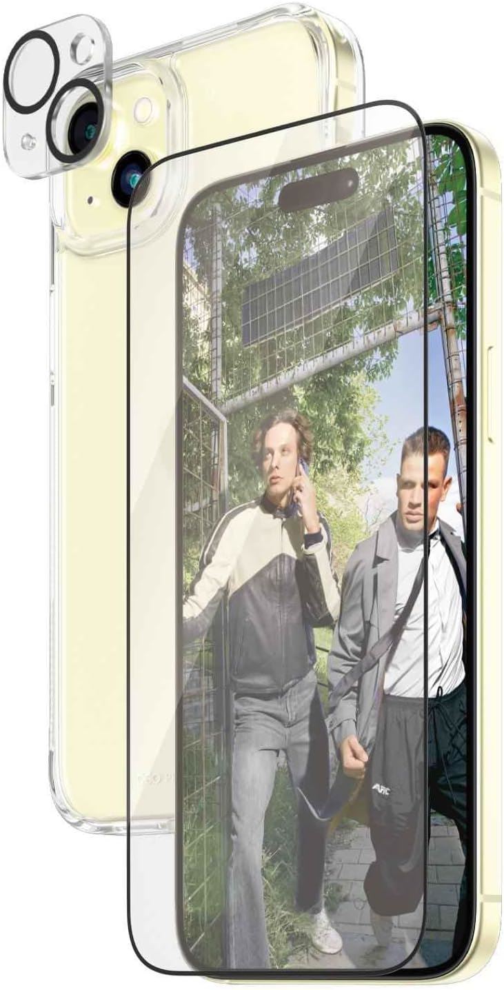 Panzer Glass Powerful 3 in 1 Bundle Set for iPhone 15 Plus 6.7" Clear - B1174+2811