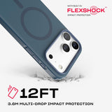 Tech21 Evo Pulse Fauvxen Case with MagSafe for iPhone 17/18 Pro Max 6.9" Deep Sea - T21-11682