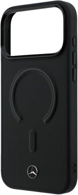 Mercedes Benz Leather Case with 3D MagSafe for iPhone 17 Pro 6.3" Black - MEHMP17L25PEMMOK