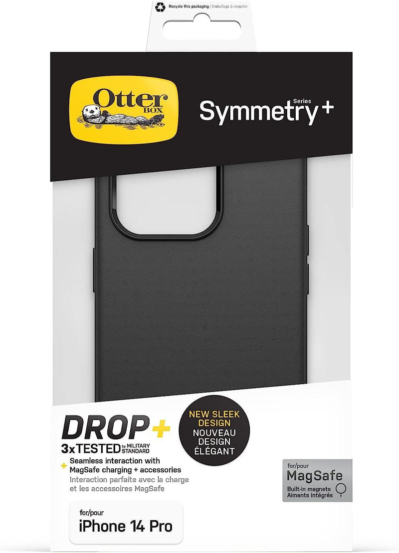 Otterbox Symmetry Series + for iphone 14 Pro 6.1" with MagSafe Black 77-89043