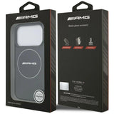 AMG Double Layer Transparent Smocked Case with MagSafe for iPhone 17 Pro 6.3" Black - AMHMP17L24HTRDK