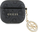 Guess 4G Script PC/PU Charm Case For AirPods 4 Black - GUA4P4E4CDK