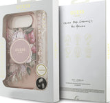 Guess IML Flowers Strap Case with MagSafe for iPhone 17 Air 6.5" Pink - GUHMP17MHFWBRCESP