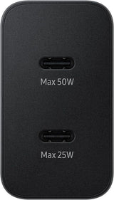 Samsung 50W USB C Mains Charger with 5 Amp Type C Cable Black EU Plug - EF-T5020XBEGWW