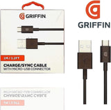 Griffin 1M Charge Sync Cable with USB A to Micro USB Connector Black - GP-004-BLK
