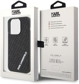 Karl Lagerfeld 3D Rubber Multi Logo Case for iphone 15 Pro 6.1" Black - KLHCP15L3DMKRLK