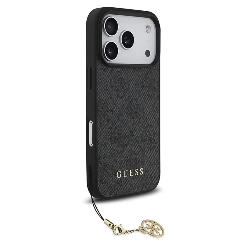 Guess 4G Charms Case for iPhone 17 Pro 6.3" Tone on Tone Grey - GUHMP17LGF4GCK