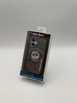 Nimmy Big Eye Cute Pet Silver Shaded Cat Face Case with Detachable MagSafe Grip for iPhone 17 6.3" Grey Blue - N-XDY-CXZJZH-IP17-023