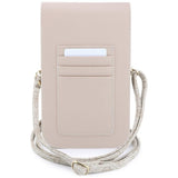 Guess PU Leather Grained 4G Metal Logo Universal Phone Bag Pink - GUWBPG4L4CNP