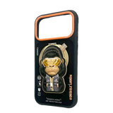Nimmy Cool & Cute 2.0 Gorilla Case with MagSafe Stand for iPhone 17 Pro Max 6.9" Black Orange - N-YJKM-CXZJZH-IP17-PRO-MAX-016