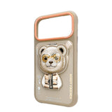 Nimmy Cool & Cute 2.0 Bear Case with MagSafe Stand for iPhone 17 Pro 6.3" Brown Orange - N-YJKM-CXZJZH-IP17-PRO-011-B