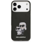 Karl Lagerfeld IML Aquarelle Karl & Choupette Logo Case with MagSafe for iPhone 17 Pro Max 6.9" Black - KLHMP17XHMKCAQOK